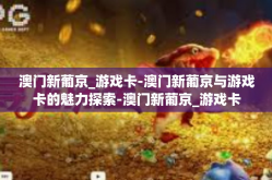 澳门新葡京_游戏卡-澳门新葡京与游戏卡的魅力探索-澳门新葡京_游戏卡