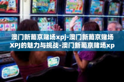 澳门新葡京赌场xpj-澳门新葡京赌场XPJ的魅力与挑战-澳门新葡京赌场xpj