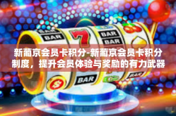 新葡京会员卡积分-新葡京会员卡积分制度，提升会员体验与奖励的有力武器-新葡京会员卡积分