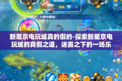 新葡京电玩城真的假的-探索新葡京电玩城的真假之道，迷雾之下的一场乐园探究-新葡京电玩城真的假的