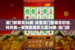 澳门新葡京36楼-探索澳门新葡京的独特风情—聚焦新葡京大厦36楼-澳门新葡京36楼