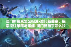澳门新葡京怎么投注-澳门新葡京，探索投注策略与乐趣-澳门新葡京怎么投注
