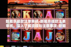 新葡京提款注单审核-新葡京提款注单审核，深入了解流程与注意事项-新葡京提款注单审核