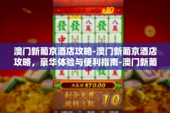 澳门新葡京酒店攻略-澳门新葡京酒店攻略，豪华体验与便利指南-澳门新葡京酒店攻略