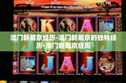 澳门新葡京经历-澳门新葡京的独特经历-澳门新葡京经历