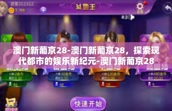 澳门新葡京28-澳门新葡京28，探索现代都市的娱乐新纪元-澳门新葡京28