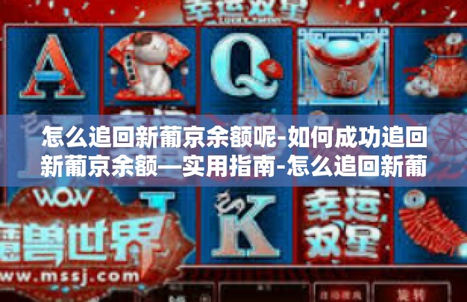 怎么追回新葡京余额呢-如何成功追回新葡京余额—实用指南-怎么追回新葡京余额呢