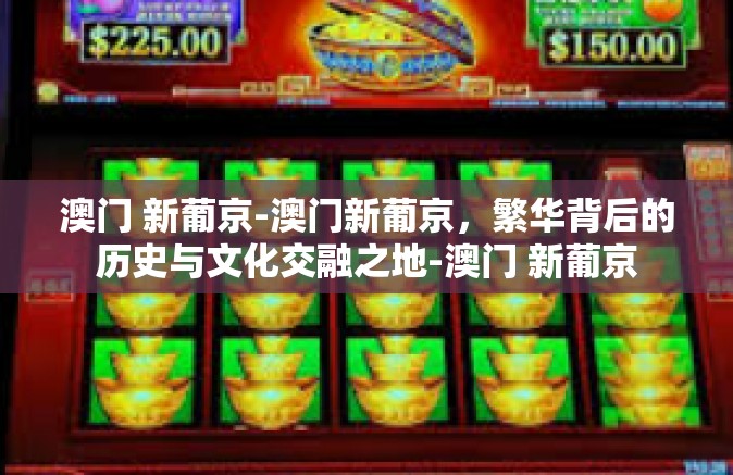澳门 新葡京-澳门新葡京，繁华背后的历史与文化交融之地-澳门 新葡京
