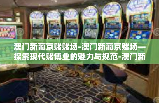 澳门新葡京赌赌场-澳门新葡京赌场—探索现代赌博业的魅力与规范-澳门新葡京赌赌场