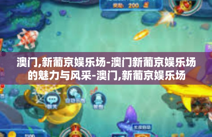 澳门,新葡京娱乐场-澳门新葡京娱乐场的魅力与风采-澳门,新葡京娱乐场