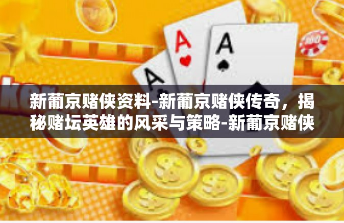 新葡京赌侠资料-新葡京赌侠传奇，揭秘赌坛英雄的风采与策略-新葡京赌侠资料