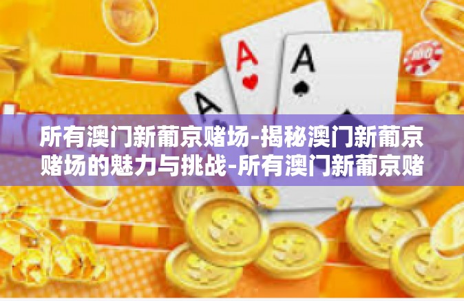 所有澳门新葡京赌场-揭秘澳门新葡京赌场的魅力与挑战-所有澳门新葡京赌场