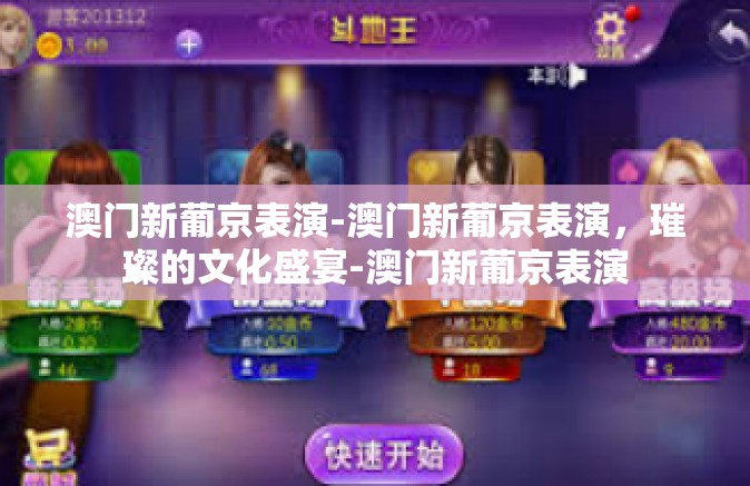 澳门新葡京表演-澳门新葡京表演，璀璨的文化盛宴-澳门新葡京表演